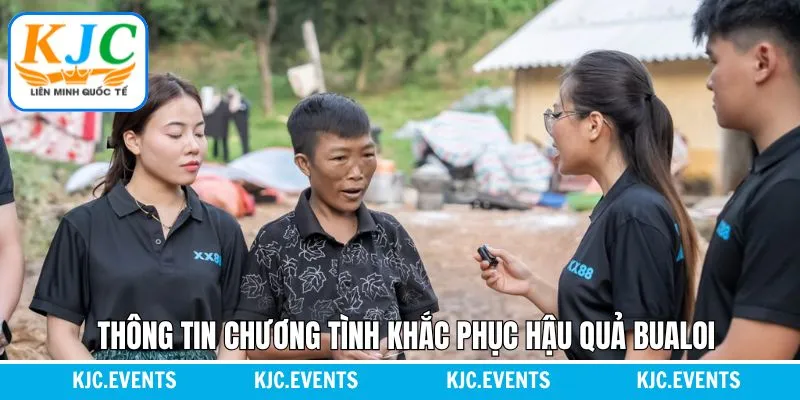 Thông tin chương trình khắc phục hậu quả Bualoi