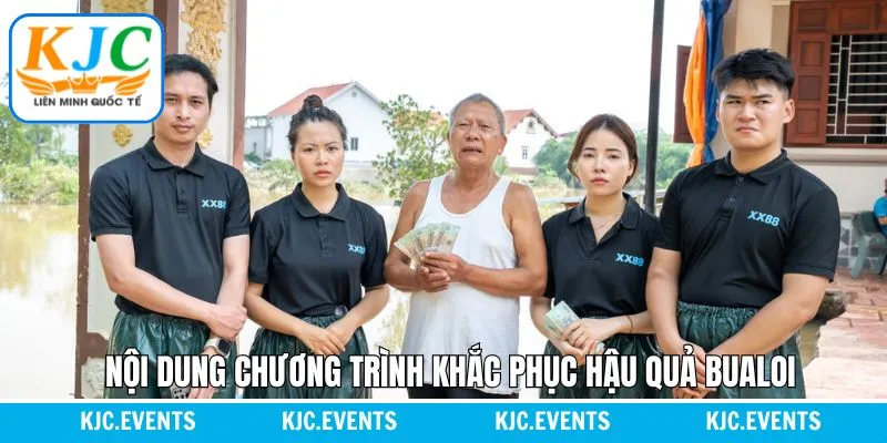 Nội dung của chương trình khắc phục hậu quả do bão Bualoi